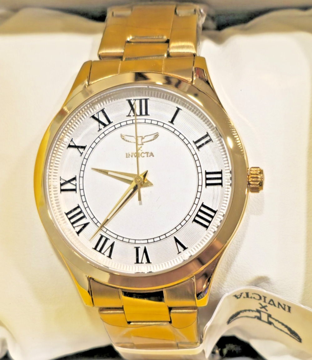 69884 - Invicta Specialty 42mm Gold Roman Numeral Men’s Watch New